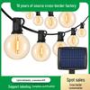 Waterproof LED Solar G40 Globe String Lights, Retro Tungsten Filament Bulbs for Outdoor Camping Atmosphere