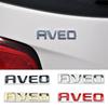 AABJT1 12.3x2.2cm Metal for Chevrolet AVEO Car Rear Trunk Letter Emblem Sticker Auto Decoration Accessories Badge Decals Modified parts