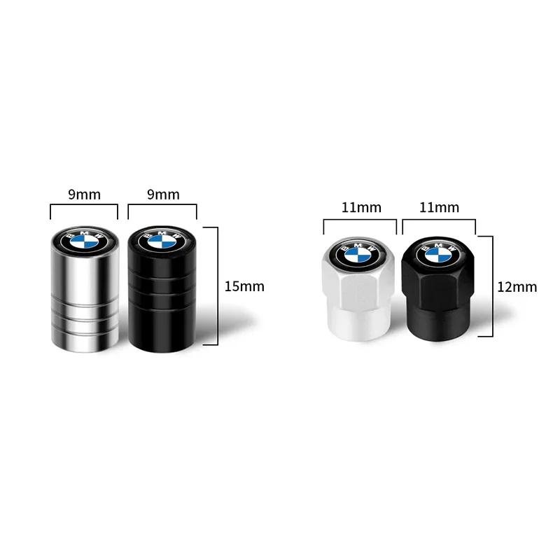 4Pcs Aluminum Car Wheel Tire Valve Caps Tyre Rim Stem Covers Airdust Waterproof For BMW M X1 X3 X5 M5 M3 E46 E52 E53 E60 E61 E62 AJ6