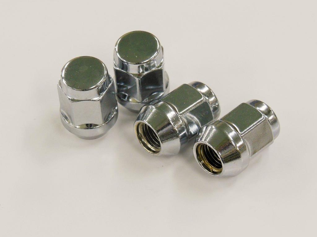 TIPTOP Wheel Lug Pack of Plated M12 X 31mm Tapered Nuts, 20, (with Flange), 19HEX, P1.5, Height, Seat, N-13-20
