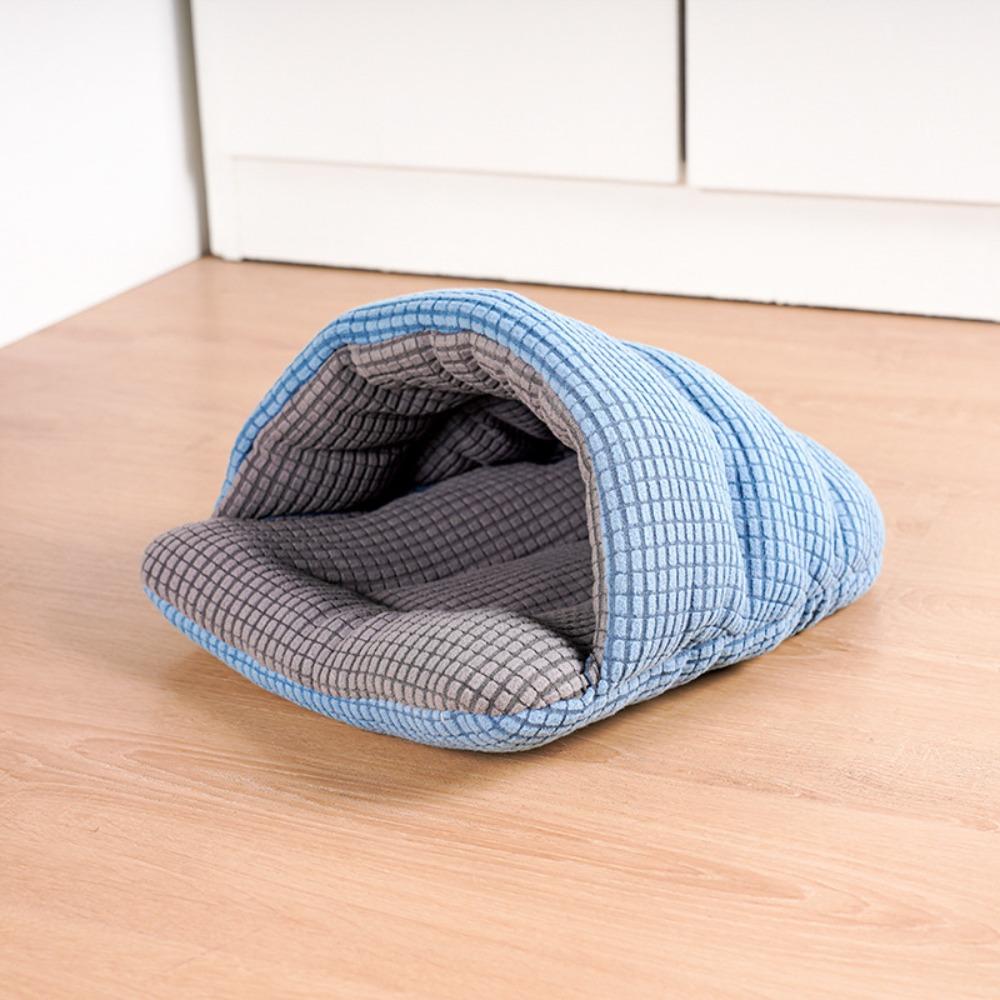 Comfortable Semi-Enclosed Cat Sleeping Bag Slipper Shape Soft Hamster Cotton Nest Warm Large Capacity Cozy Pet Bed Pet Shop