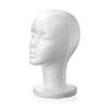 Fashion Female White Foam Mannequin Hat Cap Wig Women Head Display Holder Model