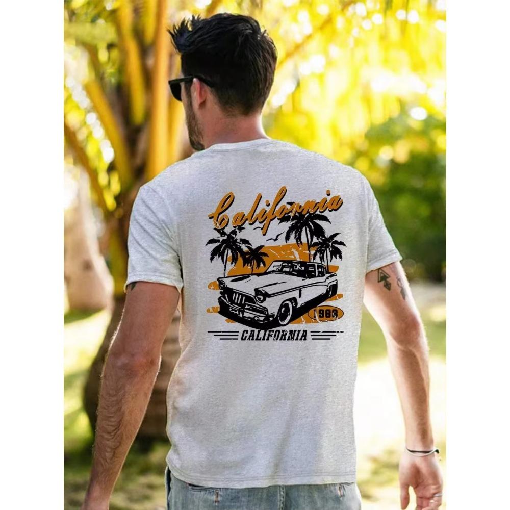 Футболка California Extreme Sports Racing Competitions для мужчин, модная одежда из хлопка, летние футболки, повседневные топы свободного покроя в стиле хип-хоп