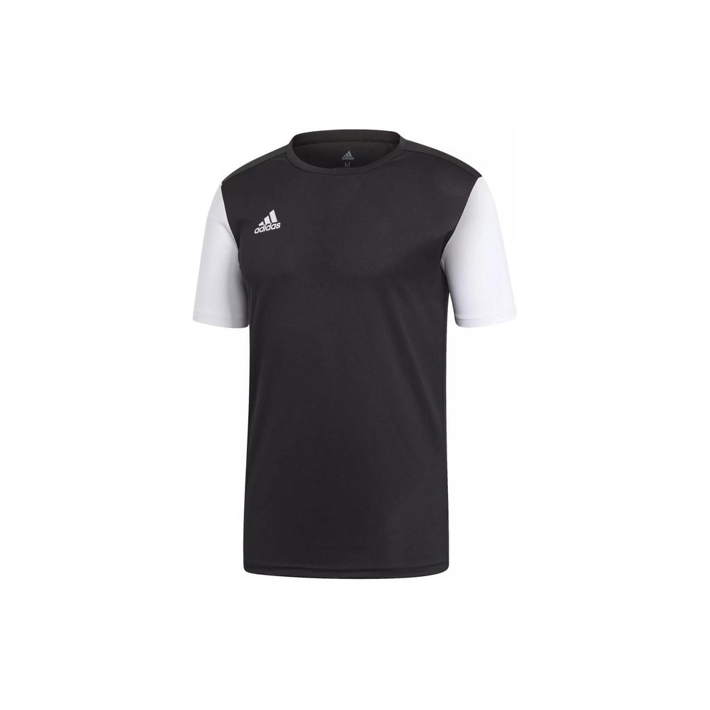 adidas Estro 19 Футболка с коротким рукавом, цветные блоки, принт логотипа, впитывающая пот, повседневная, мужская, Черный DP3233