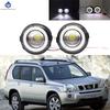2PCS For Nissan X-Trail (T31) 2007 2008 2009 2010 2011 2012 Car H11 LED Fog Light Angel Eye DRL Daytime Running Light  30W 12V