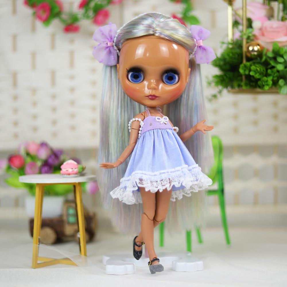ICY DBS Blyth кукла 1/6 bjd игрушка шарнирное тело темная кожа афро волосы 30 см кукла аниме девушки