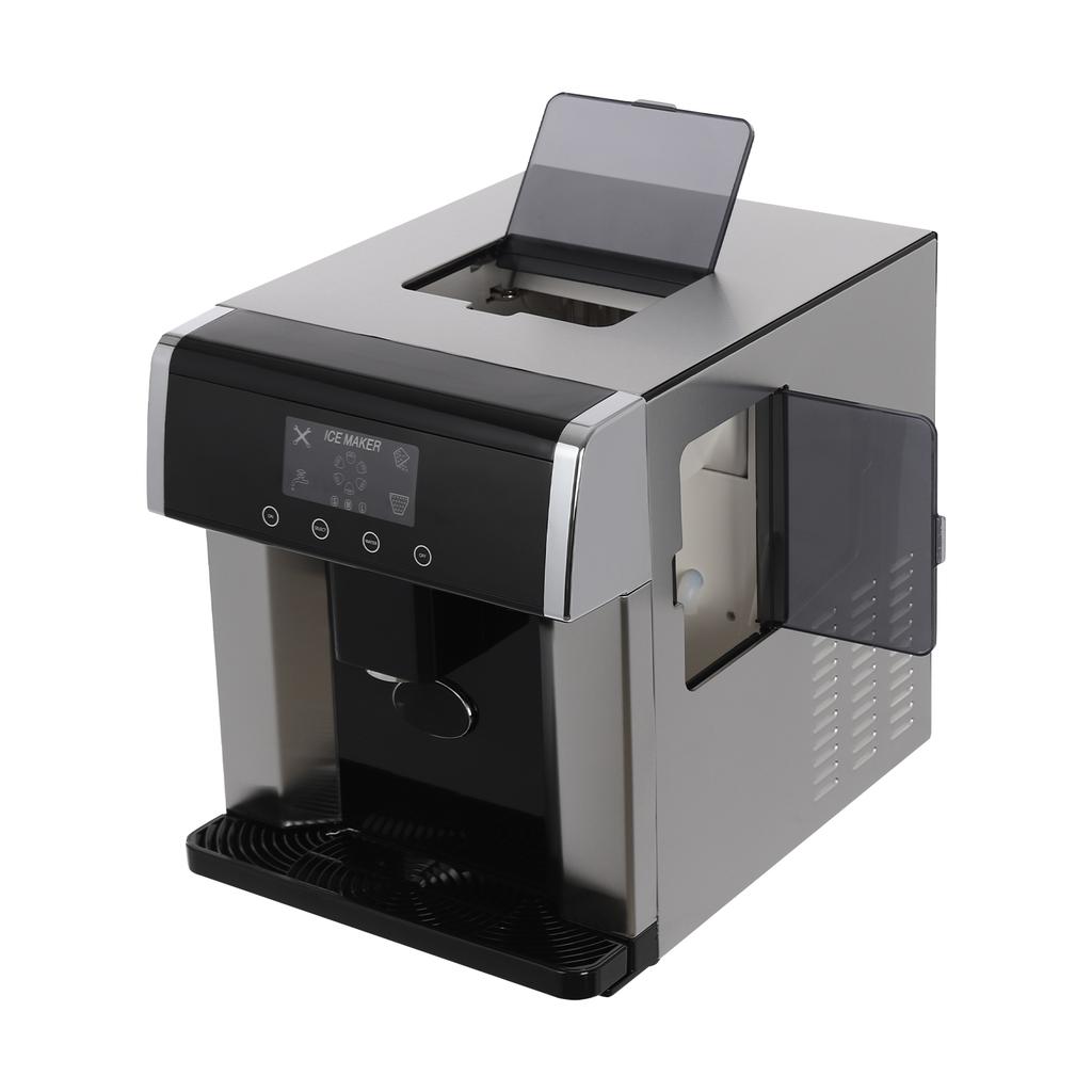 2-in-1 Ice Maker Countertop, 10 Ice Cubes In 8 Mins, 1.32LBS Storage, Touch Control, Self-Clean, for Home/Office/Bar