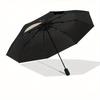 Skull Roses Automatic Folding Umbrella  8 Ribs, Durable Iron Frame, Bright Color Pattern Compact Travel Umbrella, Suitable for Outdoor, Beac