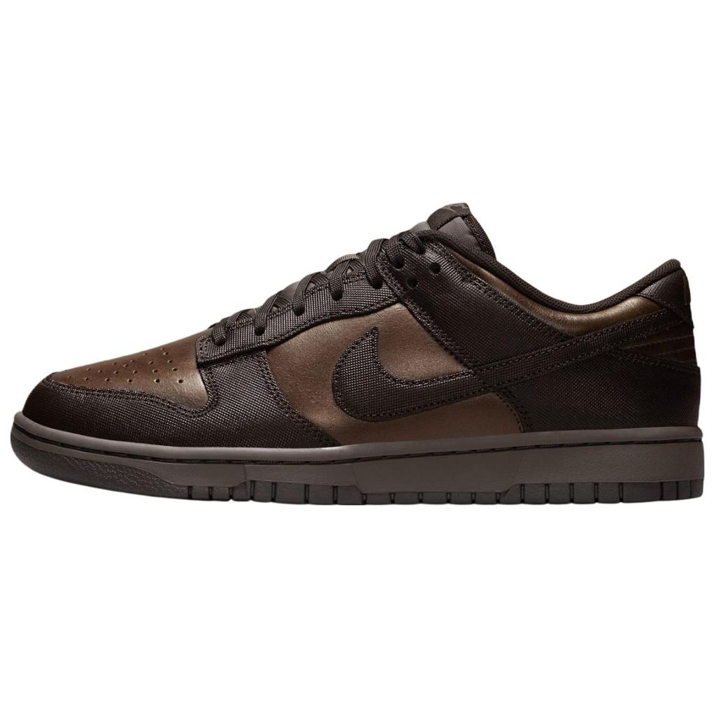 Nike Кроссовки Dunk из износостойкого материала Низкие кеды для скейтбординга Унисекс Коричневый Черный HQ1979-001