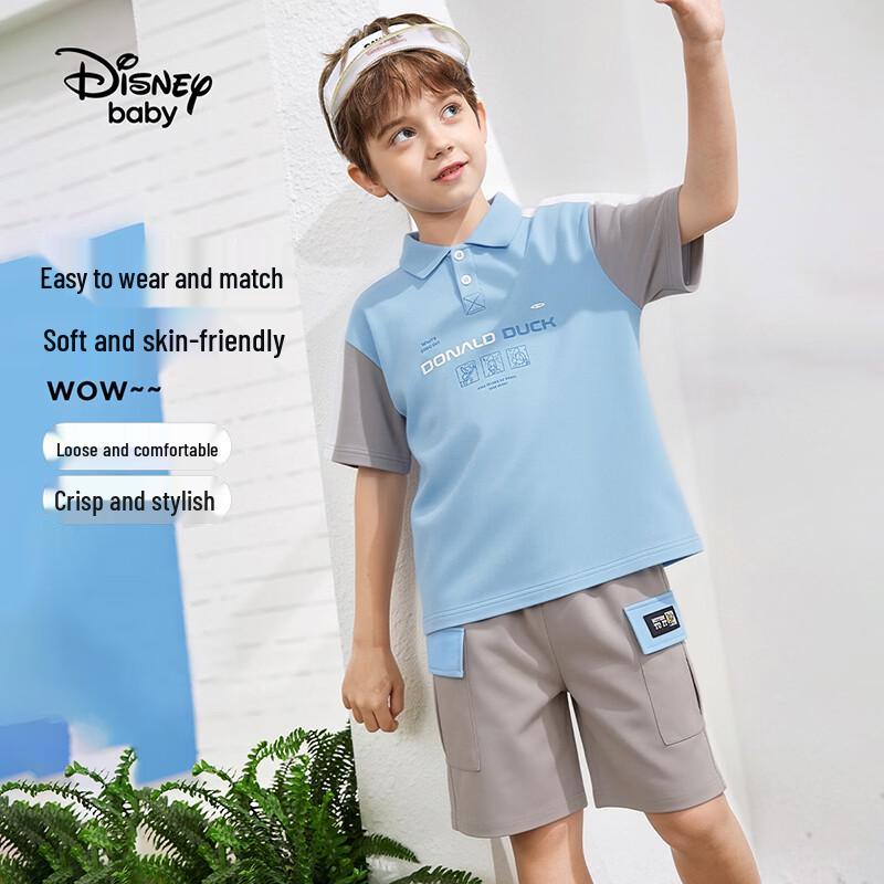 Disney Boys' 2026 Summer Short Sleeve Polo Casual Set
