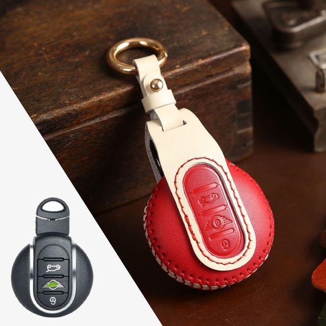 Кожаный чехол для ключей от машины для Bmw Mini Cooper Clubman Countryman R55 R56 R57 R58 R59 R60 S Roadster, аксессуары для ключей