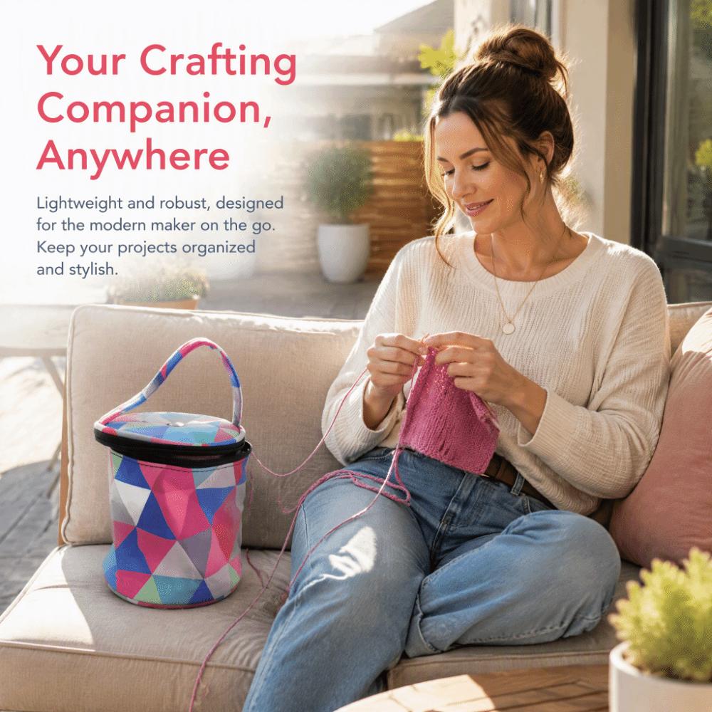 Multi Color Yarn Storage Bag Small Size Yarn Holder Organizer Knitting Crochet Bag For Travel
