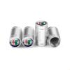 4pcs/set Metal Alloy Car Tire Valve caps Emblem Cap Case For Alfa Romeo 159 Giulietta Mito 147 Stelvio Volante Auto Accessories yhn198