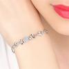 Серебряный браслет Женский браслет из натурального топаза Love Simple Jewelry Модный браслет Женские украшения