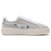 (WMNS) PUMA Suede Platform Draw 'Grey White' Women's 395904-02