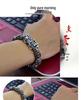 Black Myth Wukong Men's Retro Monkey Head Bracelet - Imitation Thai Silver Beaded Jewelry