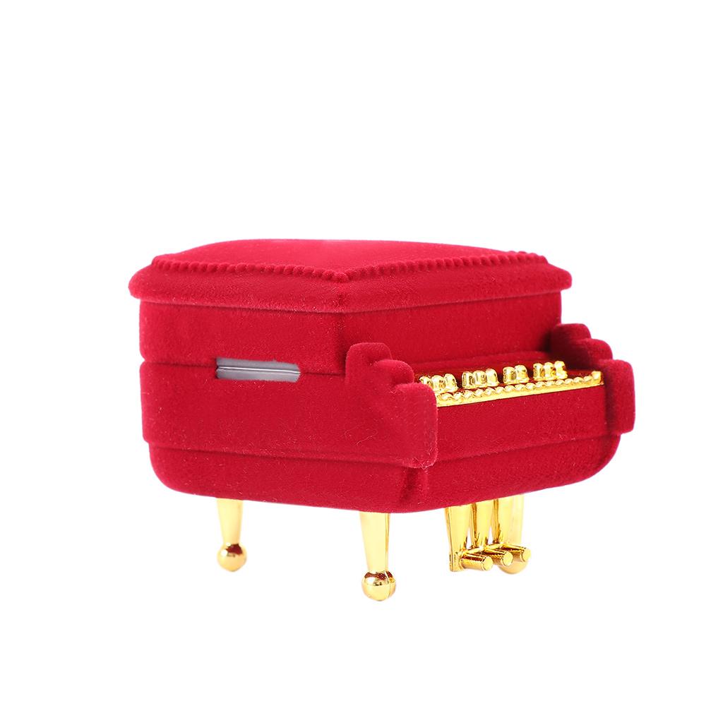 Hot Earring Pendant Wedding Velvet Piano Ring Box Ring Box Gift Case Storage Box