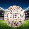 Genshin Impact Print Size 5 Soccer Ball, PU Wear Resistant Football for Match Training and Daily Practice, Birthday Gift for Soccer Fans