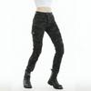 Womens Motorcycle Riding Pants With Protective Padding Camouflage Denim Style Stretchable All-Season Biker Trousers