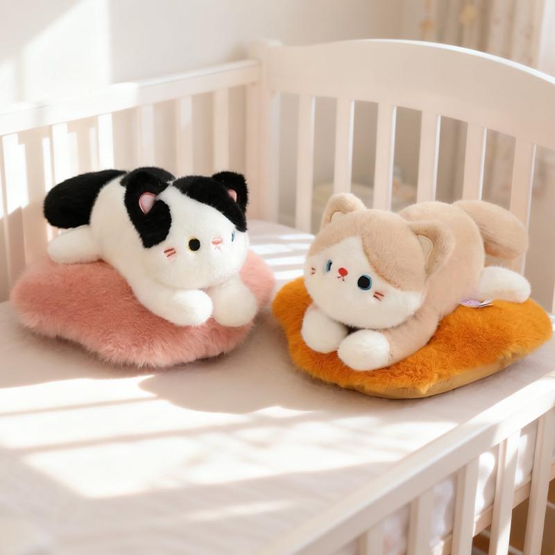 25 см Милая Плюшевая Игрушка Кошка Домашний Котенок Плюшевая Кукла Высокое Качество Изысканная Кошка Мягкая Удобная Подушка Подарок на День Рождения