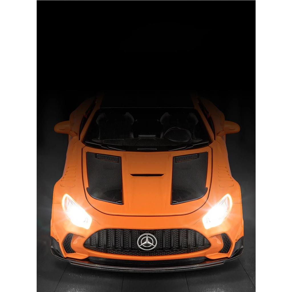 1/24 Benz GTR сплав модель игрушечного автомобиля литые игрушки звук и свет автомобиль для детей транспортное средство