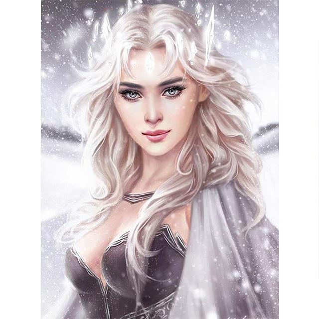 5D Алмазная картина Diy Красивая девушка Алмазная вышивка Животные Мозаика Наборы вышивки крестом