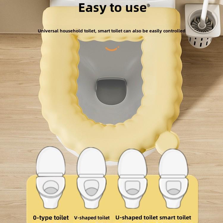 Мягкий силиконовый утолщенный чехол для сиденья унитаза водонепроницаемый моющийся универсальный унитаз Four Seasons