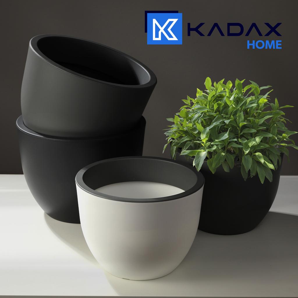 KADAX Doniczka Donica Ogrodowa 30cm Antracyt mat