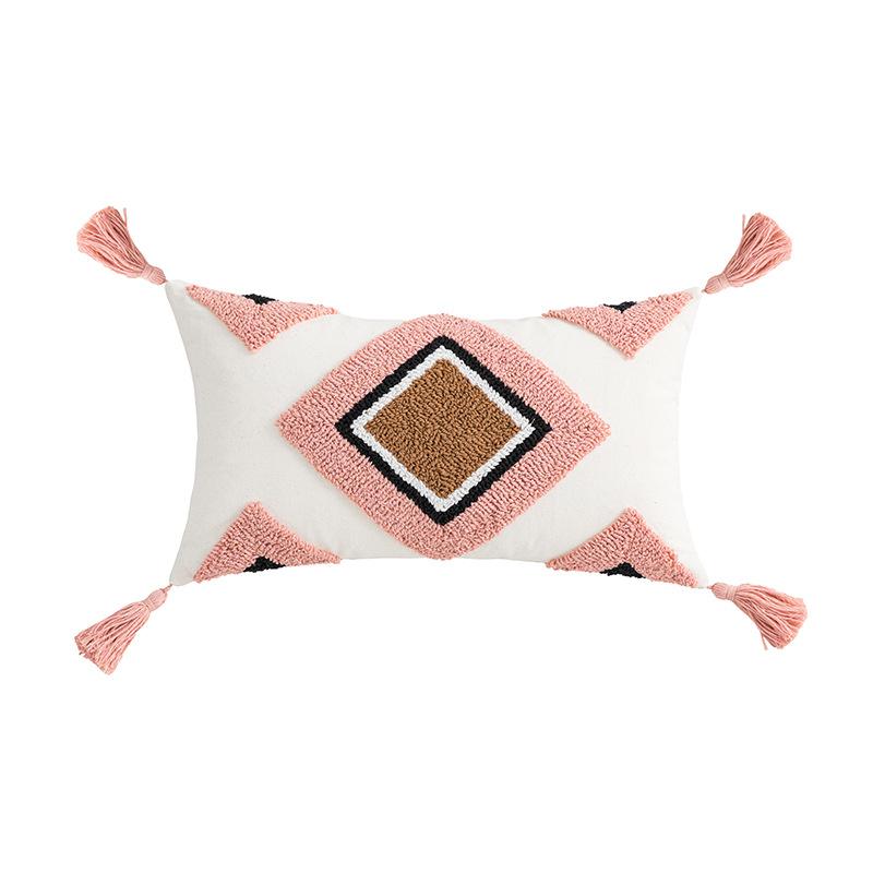 Скандинавская подушка Ins, тафтинговая подушка с кисточками, подушка для гостиной, дивана, поясная наволочка