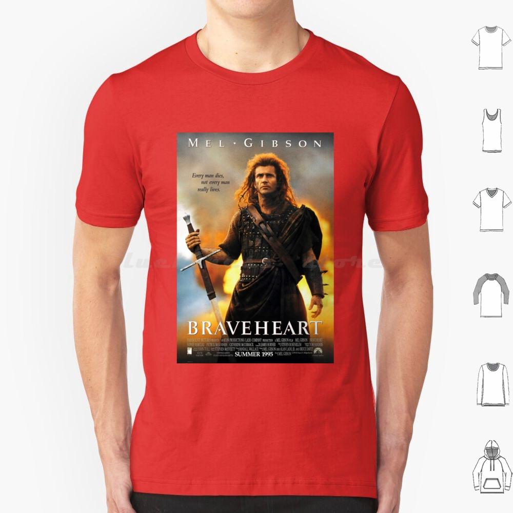 Футболка Braveheart Хлопок Мужская Женская Печать DIY Уоллес Храброе Сердце Мел Шотландское Нагорье Уильям Уоллес Каждый Человек Умирает