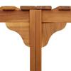 Hot Tub Surround Brown Ø255 x 55.5 cm Solid Acacia Wood