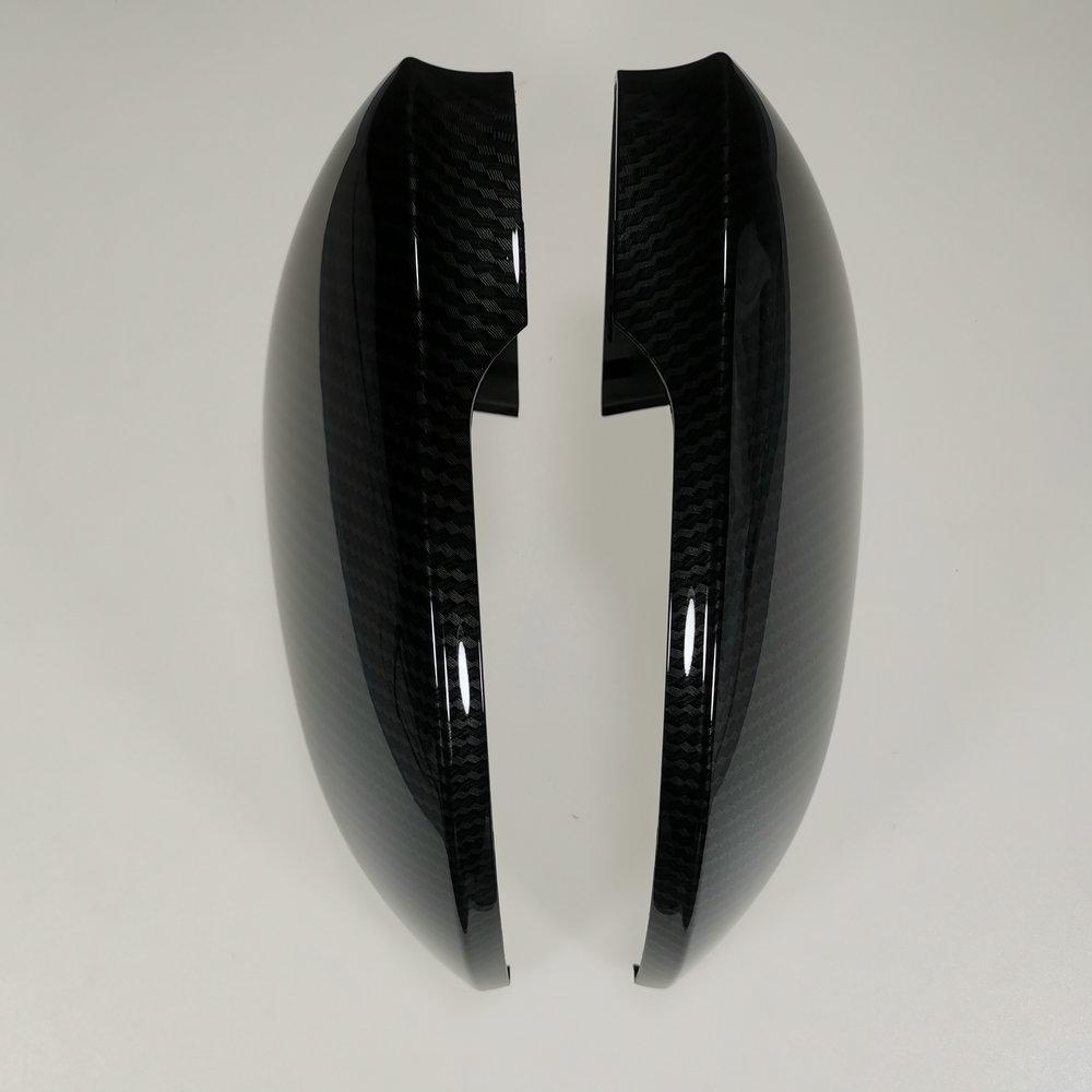 Kibowear для Volkswagen Golf MK8 VIII 8 накладок на боковые зеркала (Карбоновый вид)   2022 для VW глянцевое черное крыло