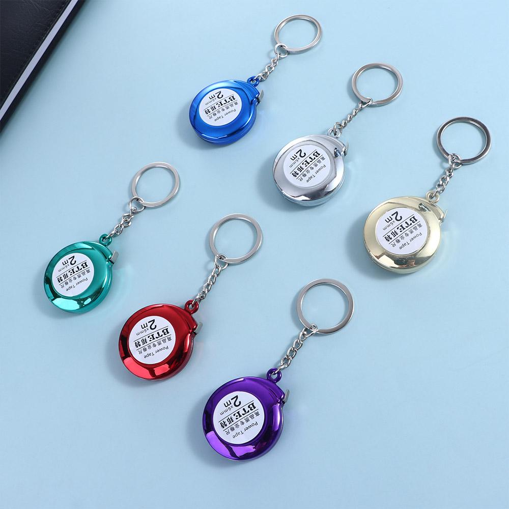 Roulette Retractable Ruler Mini Steel Tape Measure Pocket Keychain Tape Construction Tools