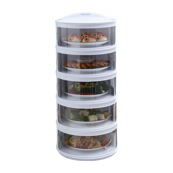 Insulated Vegetable Cover Multi-layer Stackable Food Box Anti-fly Dust-proof Heat Preservation Kitchen Supplies Picnic BBQ Helper