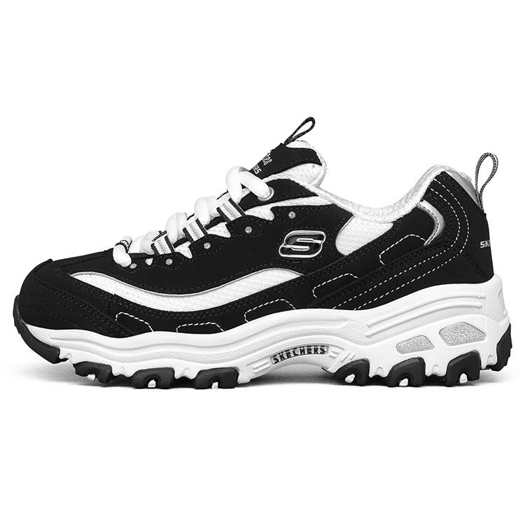 (GS) Детские кроссовки Skechers D'Lites 'Черно-белые' 80587L-BKW
