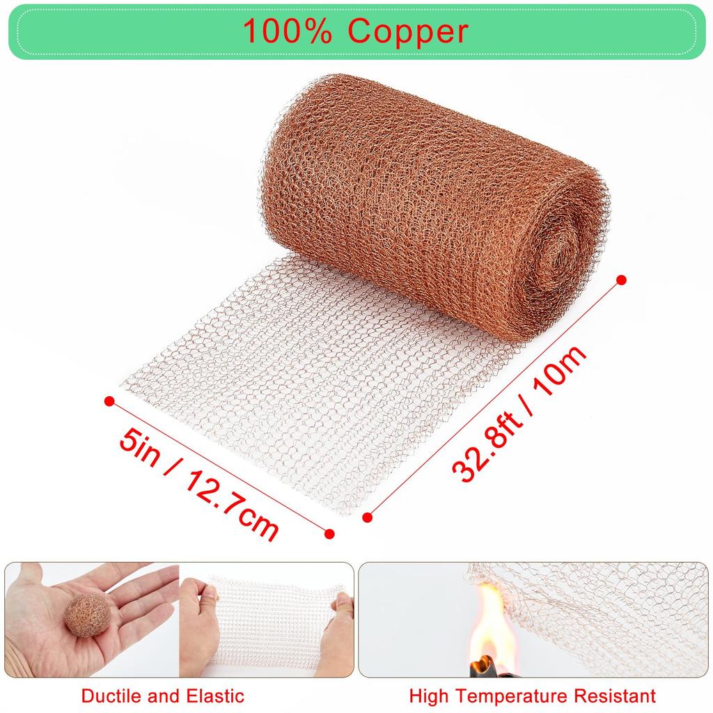 copper snail strip slug fence copper fence copper netting slug collar 100% copper wire copper wool garden snail repellent