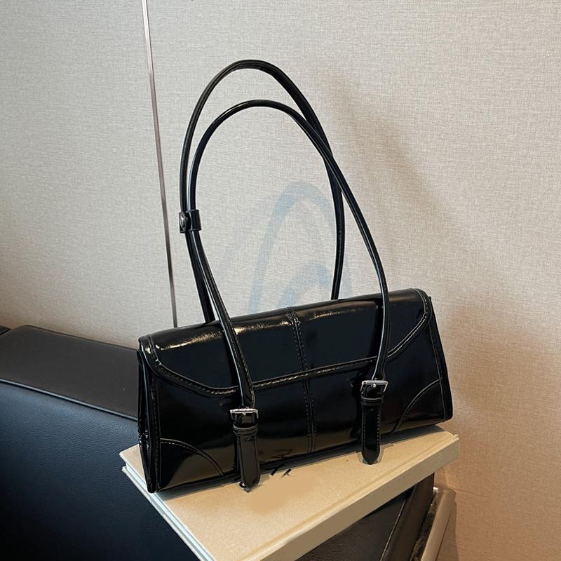 Высококачественная сумка для подмышек из кожи цвета бордо с масляным воском, элегантная женская сумка через плечо с магнитной пряжкой, универсальная женская сумка-тоут