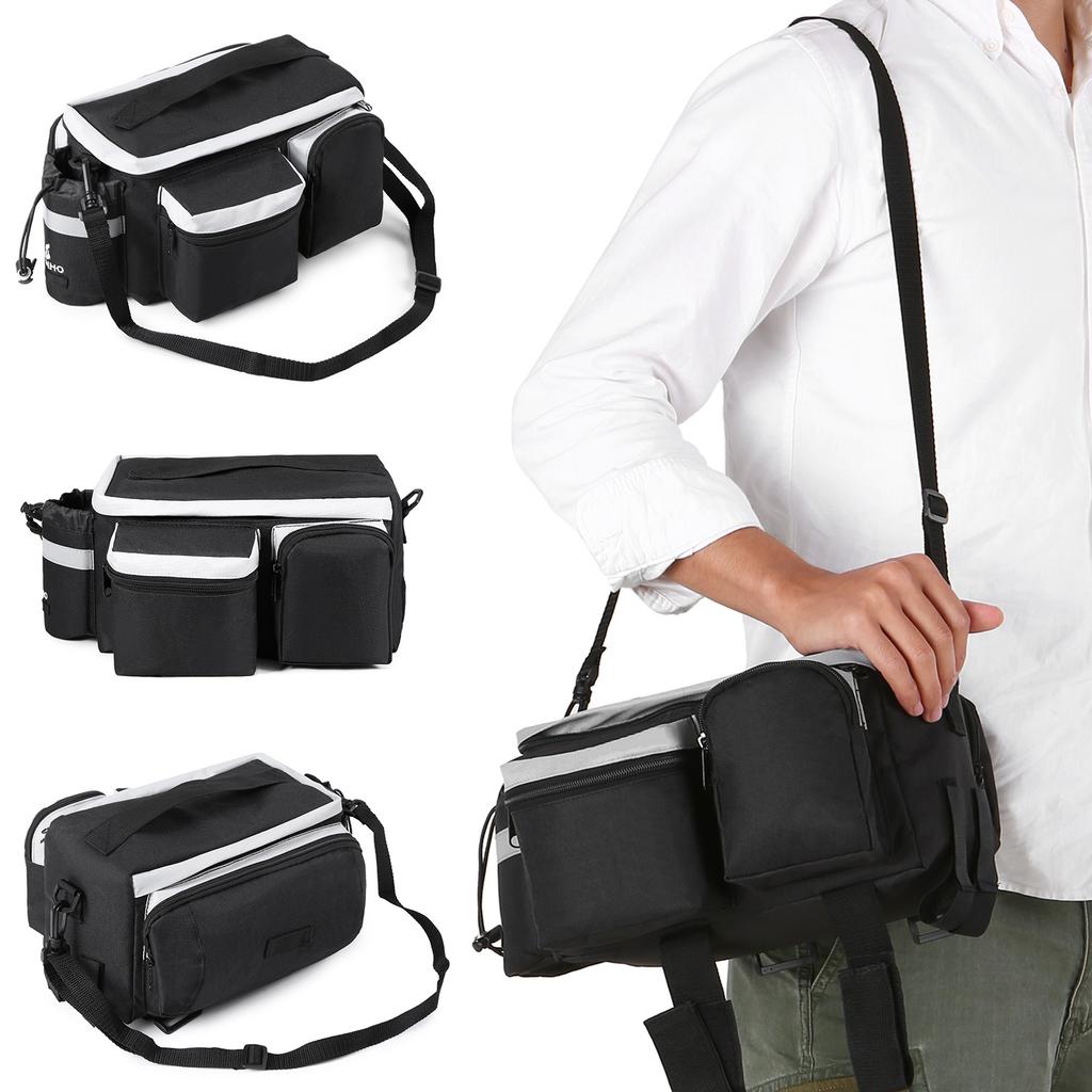 Многофункциональная велосипедная сумка на заднее сиденье, сумка-багажник для велосипеда на заднюю багажную полку, сумка-панье, сумка-переноска для багажа, сумочка, сумка через плечо