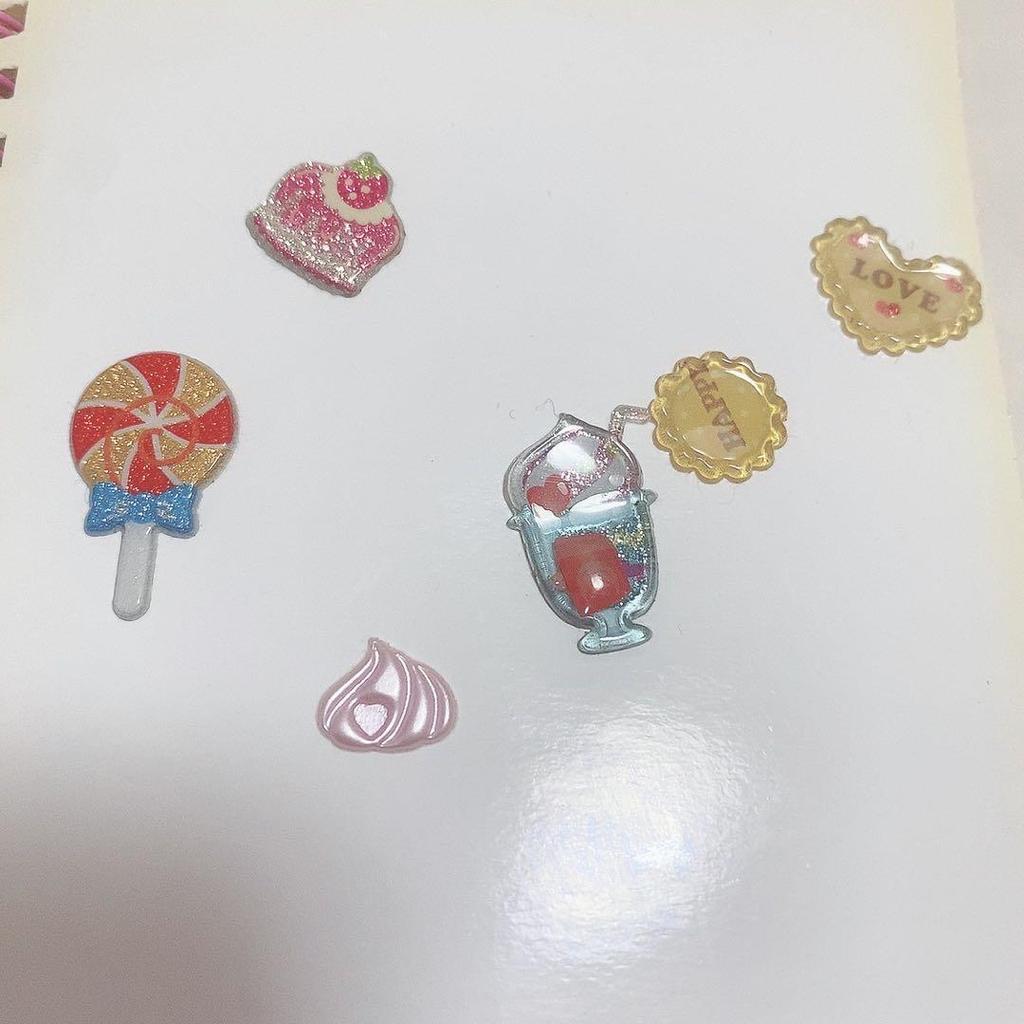 Used Sticker Book Heisei Retro Plump Glitter Shakashaka Transparent Doumori Lolita