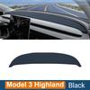 Для Tesla Model 3 Highland 2024 2025 2026 Электромобиль Накладка на приборную панель Автомобильный стол Защита от солнца от УФ-лучей Коврик Нескользящая подставка