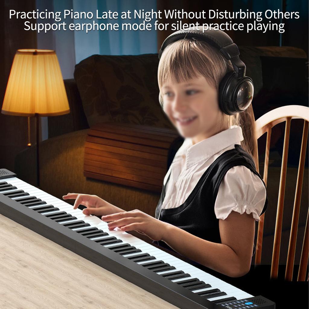 61-Key Foldable Electronic Piano Multifunctional Electronic Organ Folding Digital Piano 61 Keys