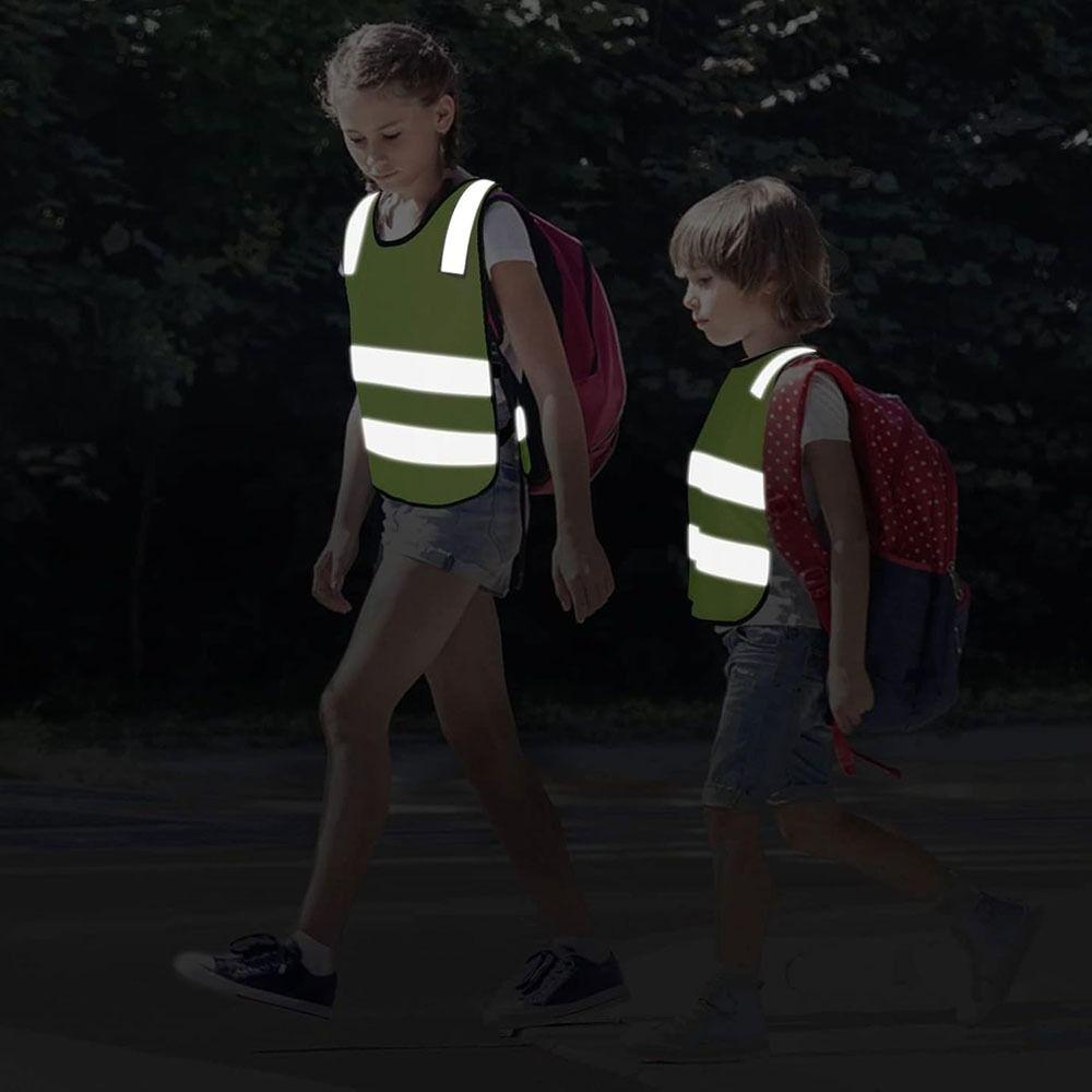 High Visibility Reflective Vest Fluorescent Reflective Clothing Children Protective Vest Kids