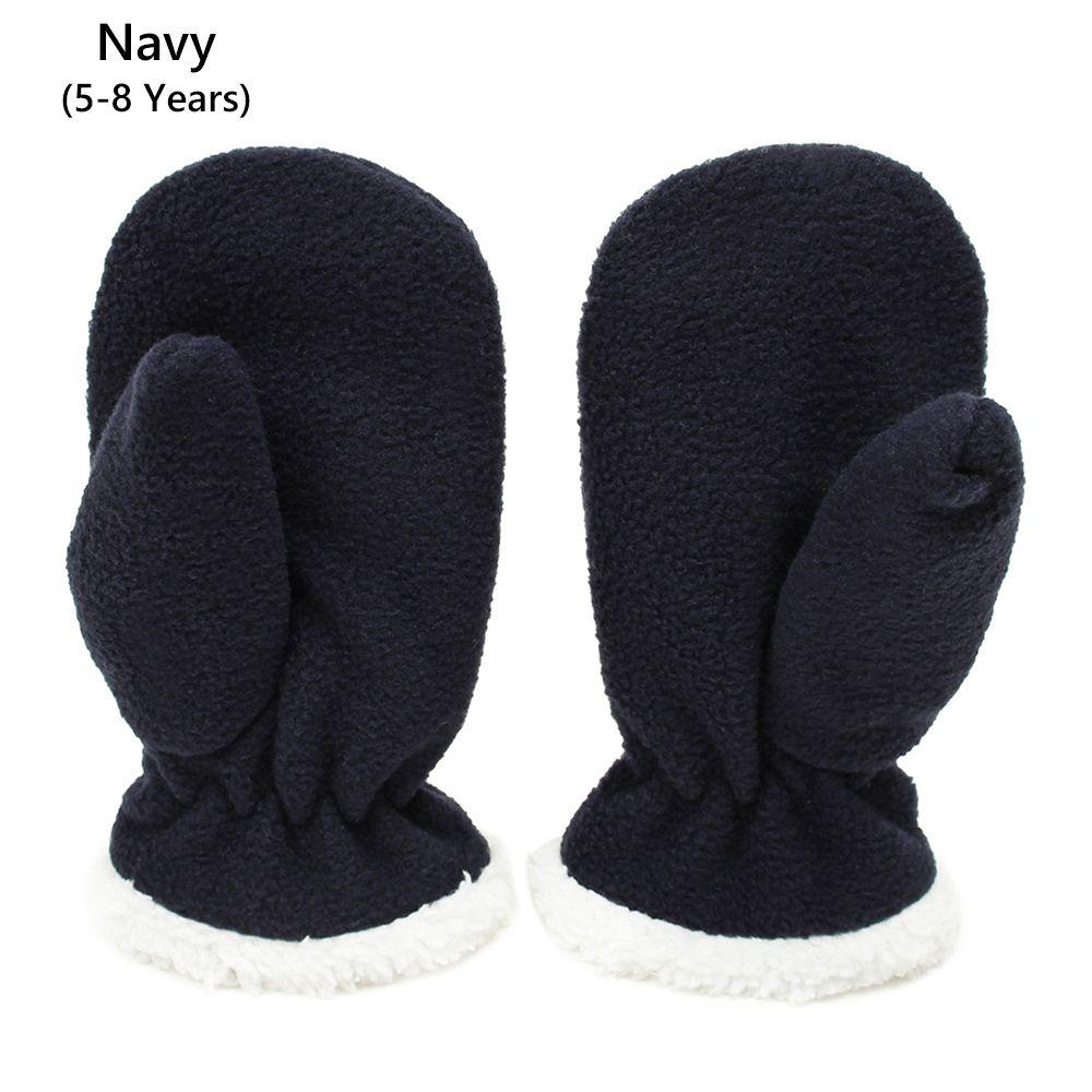 Зимние детские перчатки из поларфлиса, легко надеваются, с флисовой подкладкой, варежки из поларфлиса, варежки для малышей
