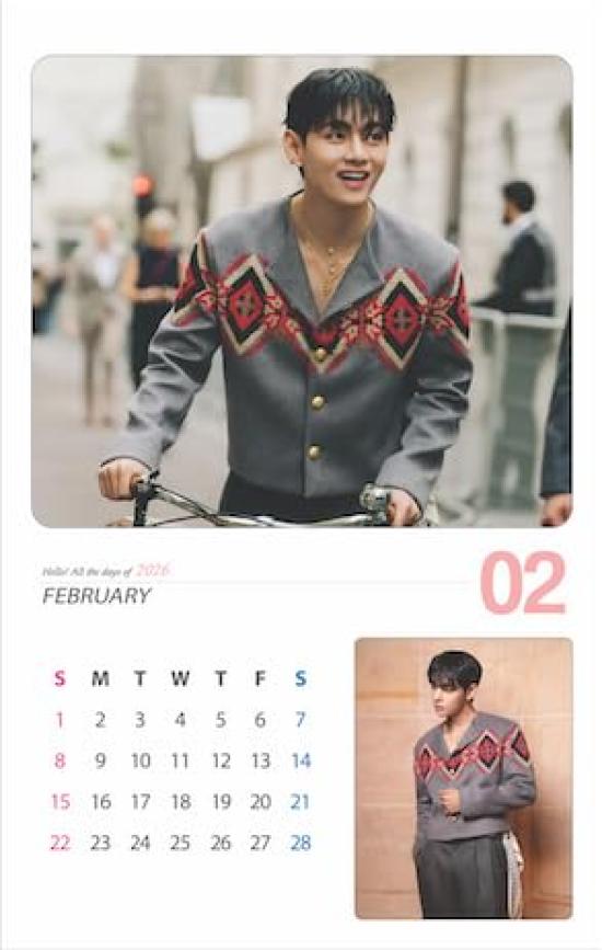 Товары Bangtan 2026 Настенный календарь