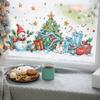 Рождественские украшения Снеговик Рождественская елка Подарочная коробка Спальня Гостиная Кабинет Фон Ландшафтный дизайн Наклейки на стену