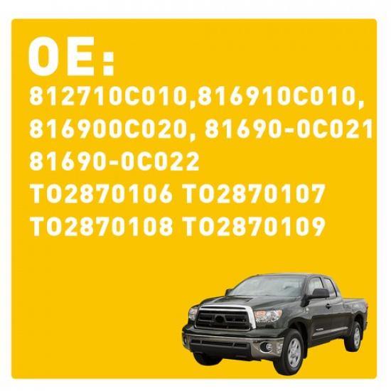 1Pair White LED License White Plate Lights For 2005-2015 Tacoma, Toyota Tundra