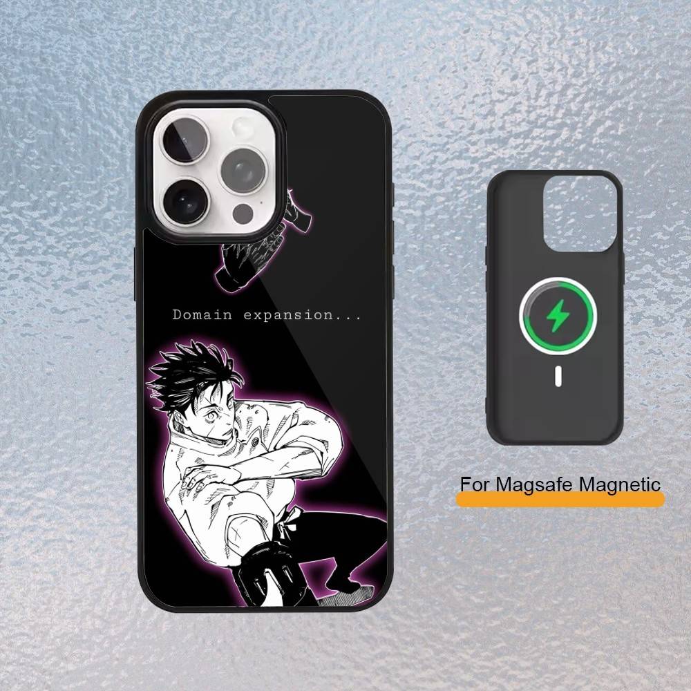 Чехол для телефона Okkotsu Yuta Jujutsu K-Kaisen для iPhone 17,16,15,14,13,12,11 Plus,Pro Max Магнитный чехол с поддержкой беспроводной зарядки