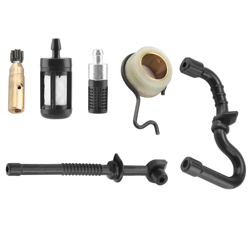 Для Stihl MS180 MS170 018 017 Масляный насос бензопилы с червячной передачей, комплект фильтров топливного шланга