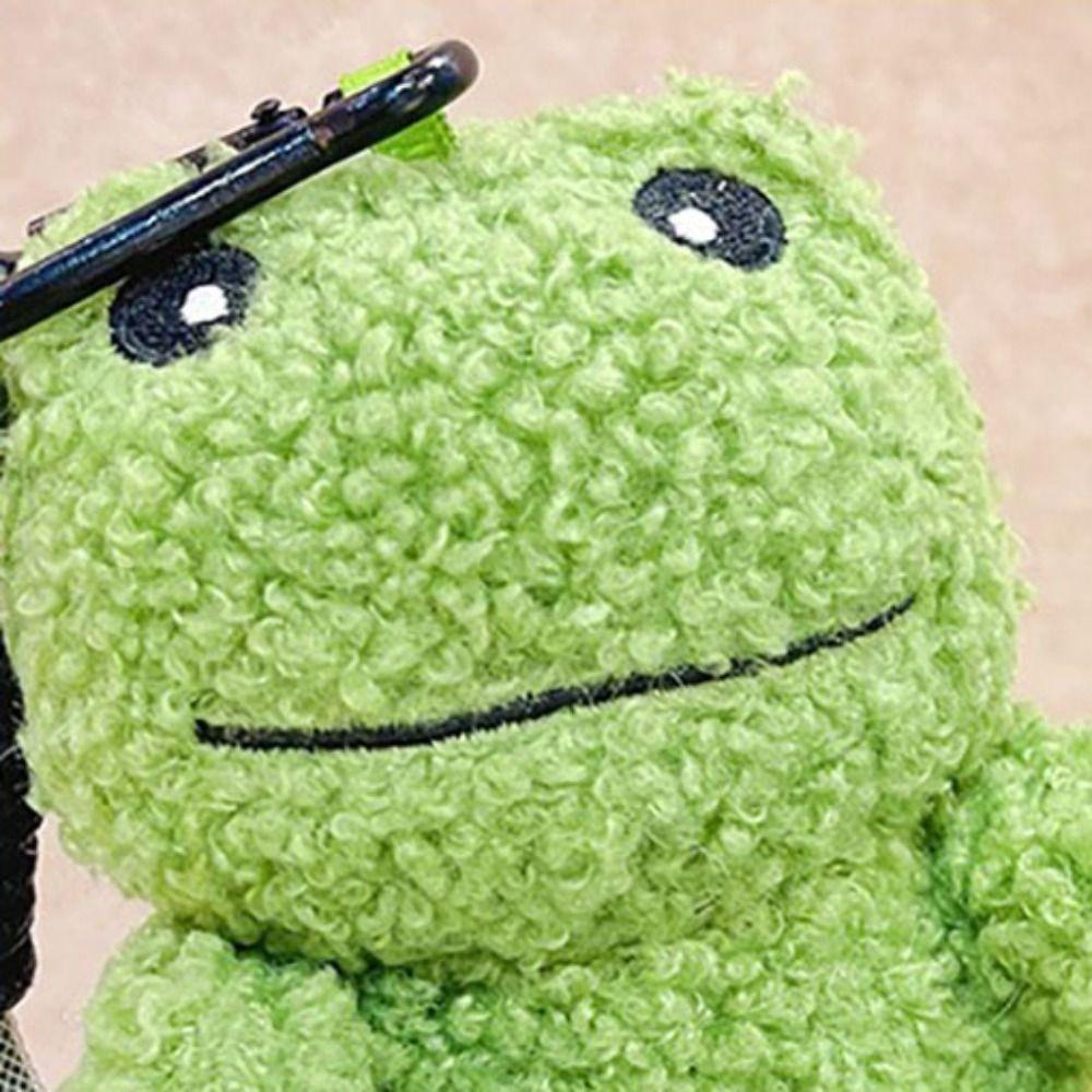 Зеленый Плюшевый Брелок-Игрушка, Трясущиеся Игрушки, Подвеска для Рюкзака, Мультяшный Брелок с Лягушкой, Подарок