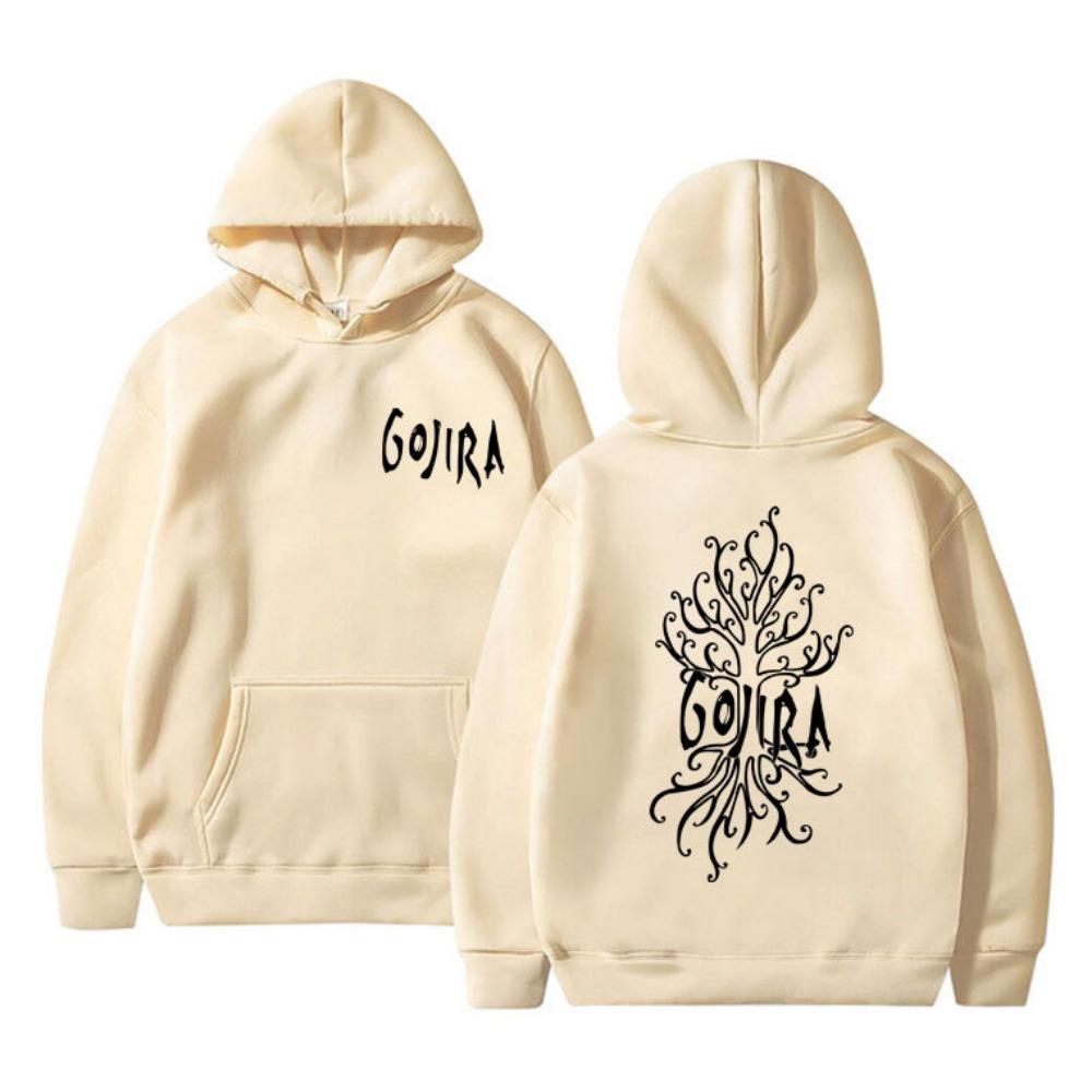 French Metal Band Gojira The Link Alive Music Album Cover Do Fabric Street Hoodie Skating Running Sweatshirt Cyberpunk Style